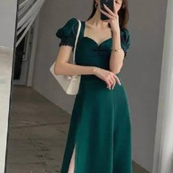 Хлопковая рубашка с коротким рукавом - фото 1