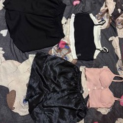 Шорты (черные/атласные) - фото 2