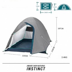 Походная палатка зеленого цвета - фото 3