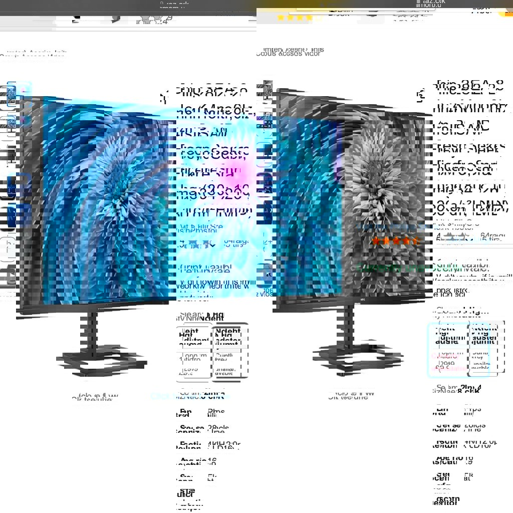 ЖК-монитор Philips 28' 4K Ultra HD 288E2A/00