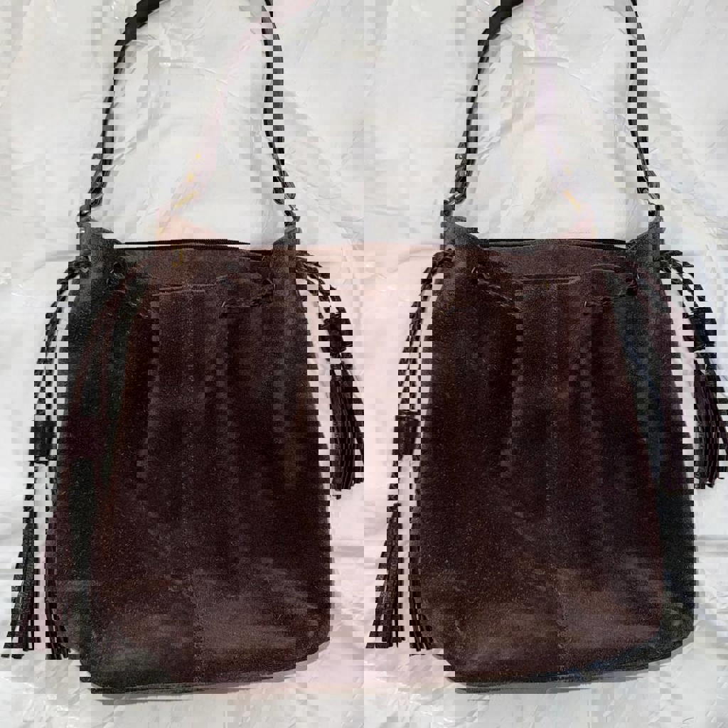 Сумка из натуральной замши