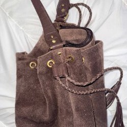 Сумка из натуральной замши - фото 4