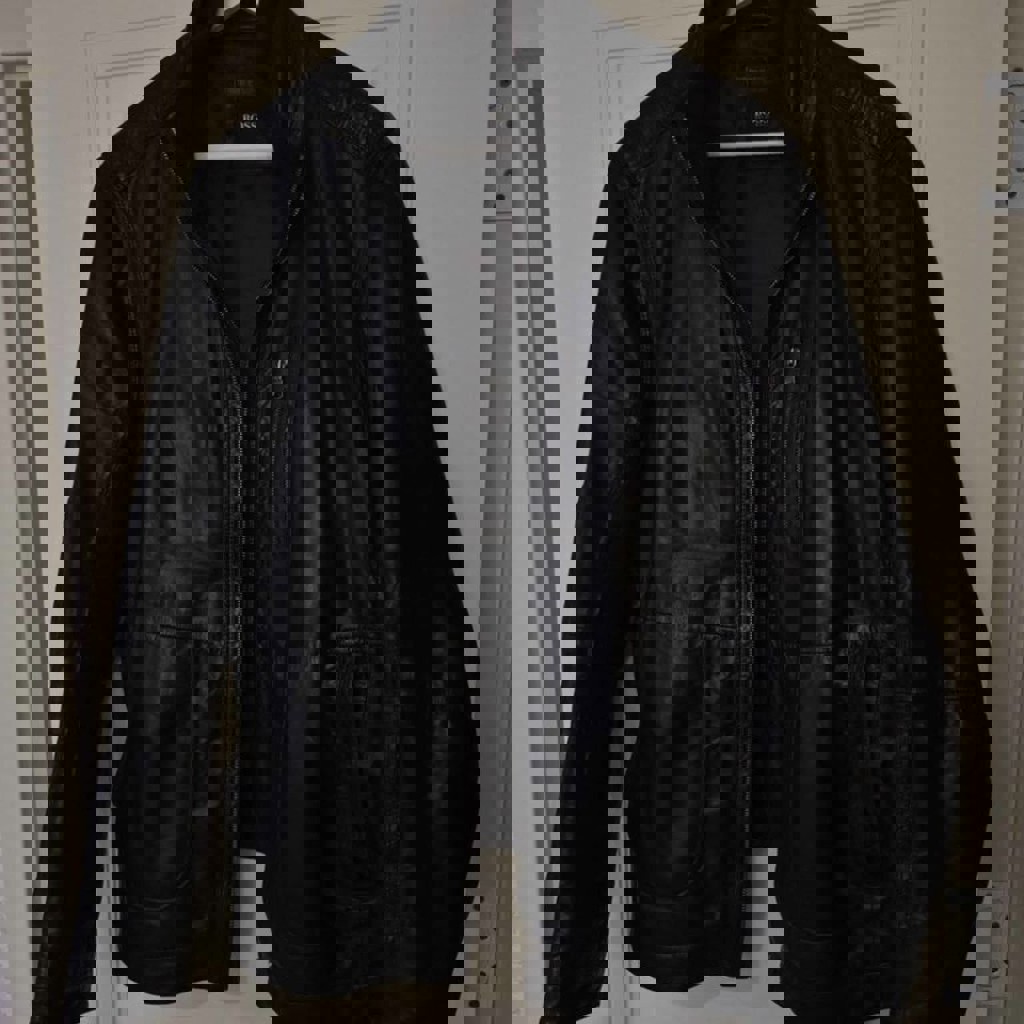 Кожаная куртка Hugo Boss