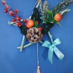 Новогодняя звезда белая - фото 2