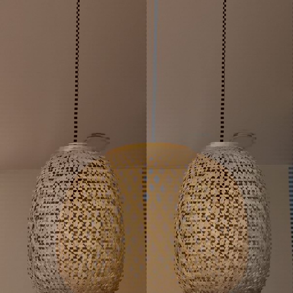 Плетёная люстра