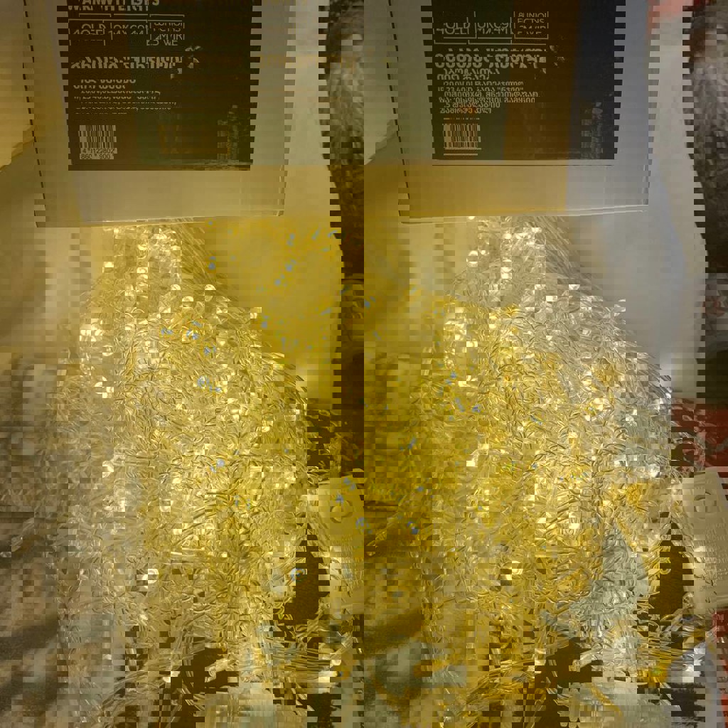 Гирлянда штора свет