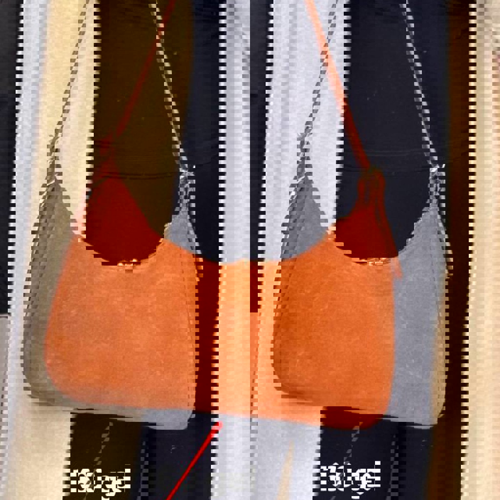 Сумка из натуральной кожи и замши