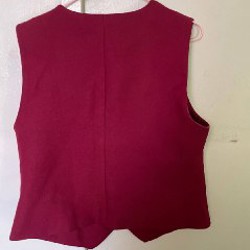 Жилетка женская бордовая - фото 4