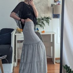 Юбка в пол на резинке - фото 2