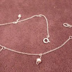 Серебряный браслет на ногу - фото 5