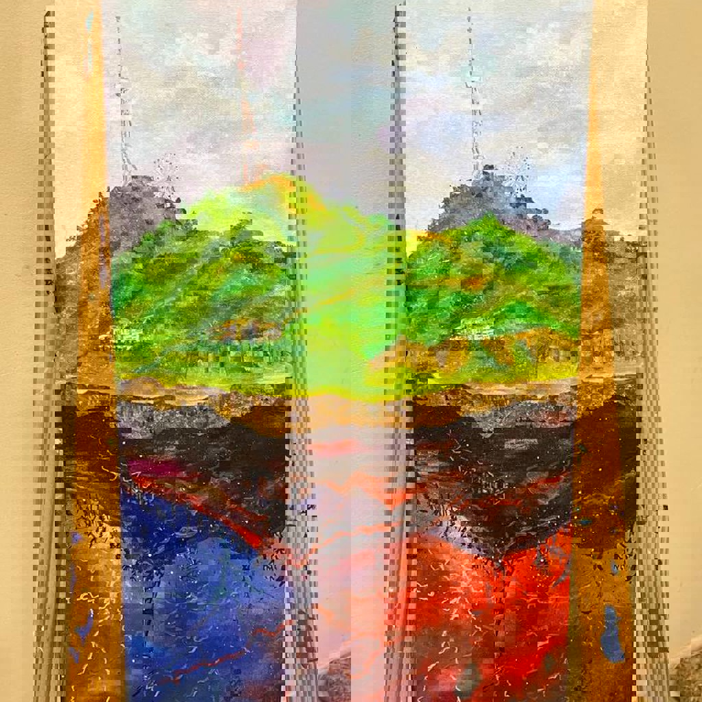 Картина «Мтацминда в изнанке»