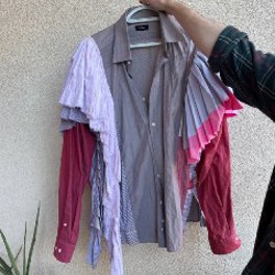 Крутая апсайклинг рубашка - фото 1