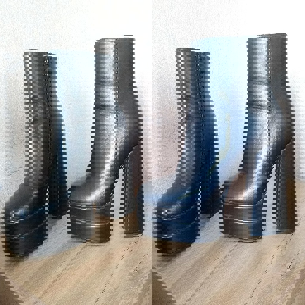 Ботинки черные женские