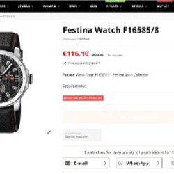Часы Festina f16585 - фото 5