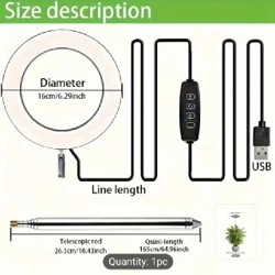 Лампа кольцевая - фото 4