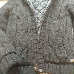 Теплая вязаная мужская куртка - фото 2