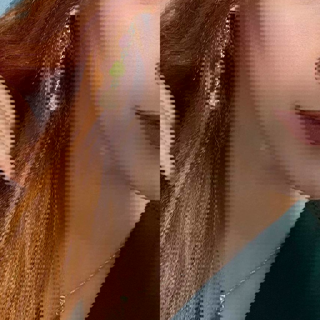 Комплект: сережки и кулон