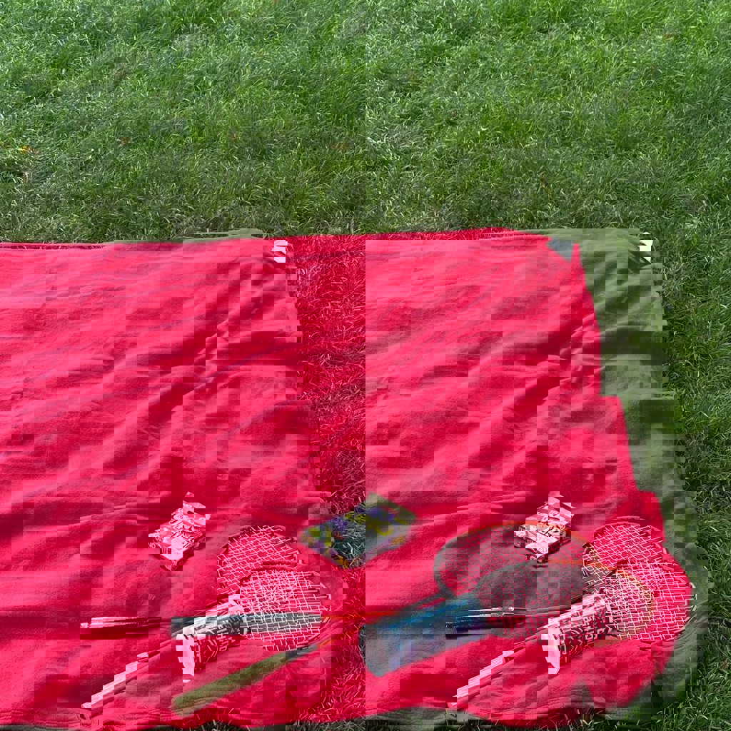 Плед красный