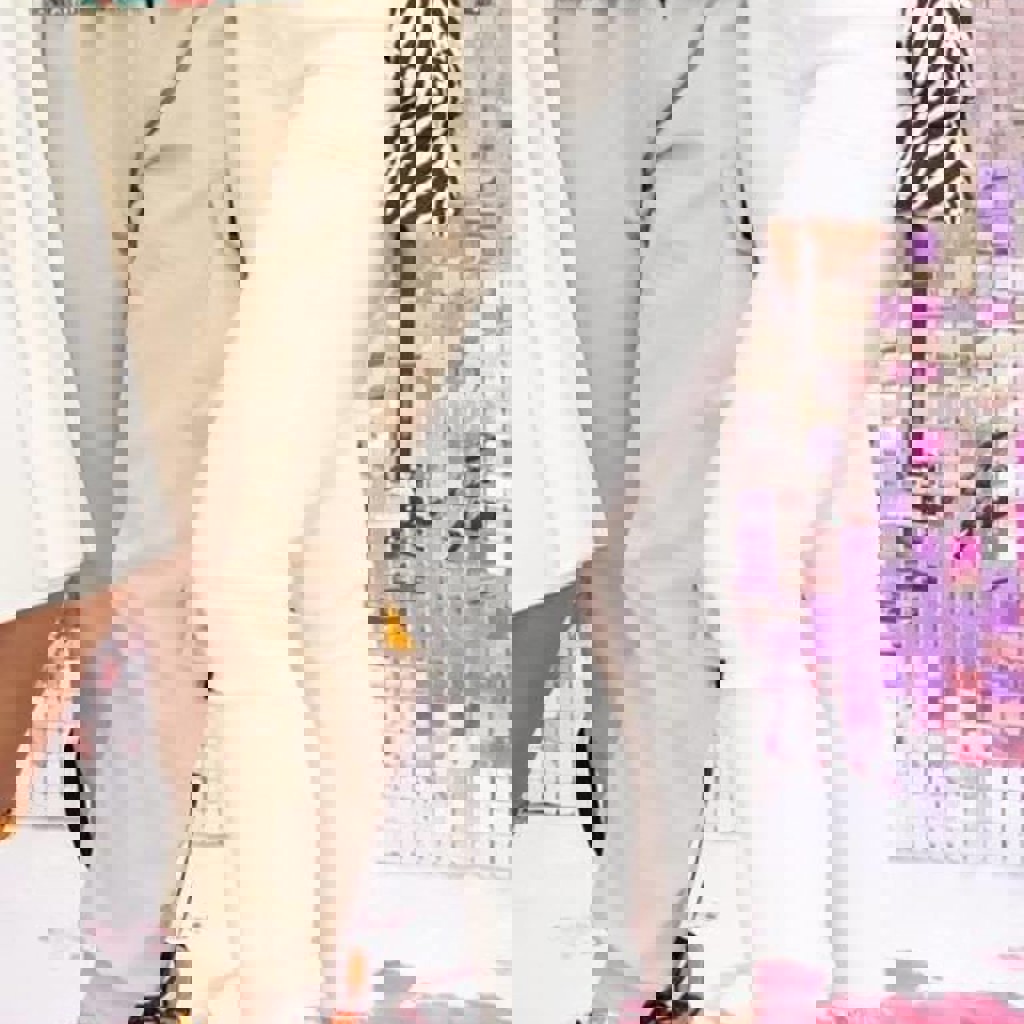 Джинсы белые