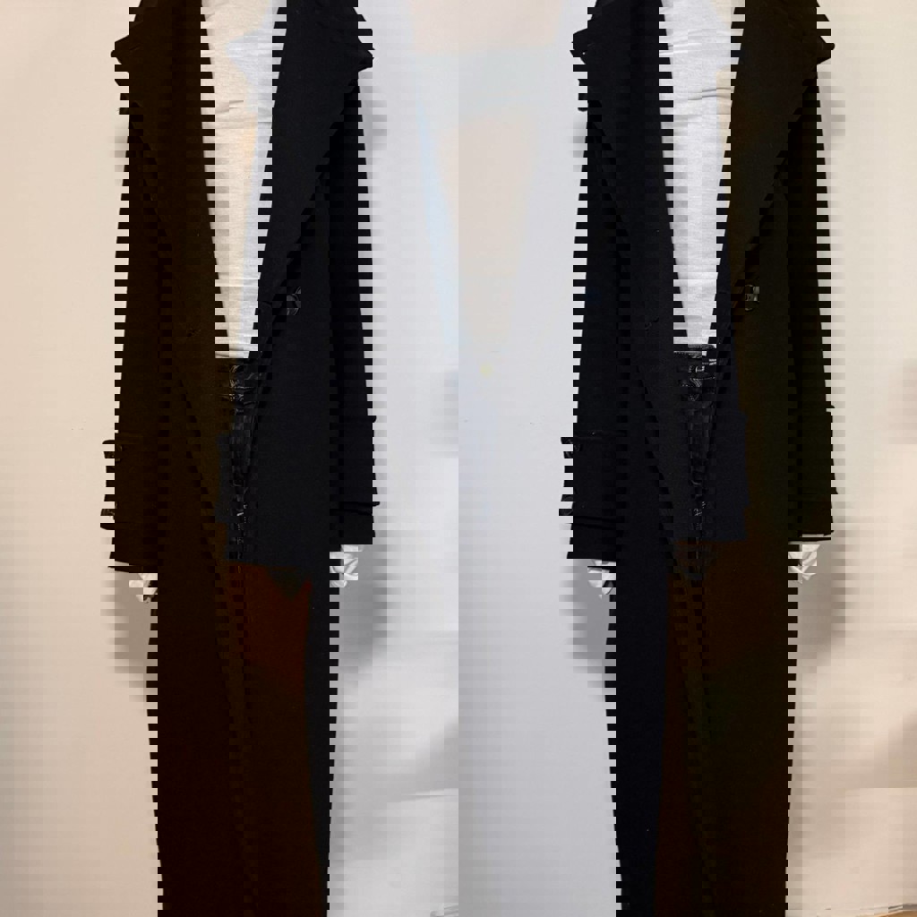 Пальто двубортное с воротом Sela