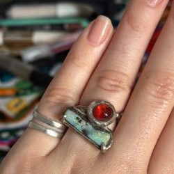 Серебряное кольцо с опалом - фото 6