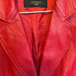 Винтажный кожаный пиджак Weekend Max Mara - фото 3