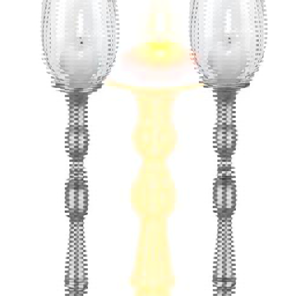 Стеклянный подсвечник