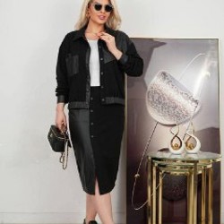 Стильный велюровый костюм - фото 2