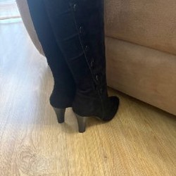 Сапоги из замши - фото 2