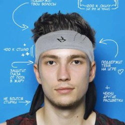 Повязка на голову спортивная двусторонняя - фото 3