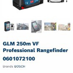 Лазерный дальномер Bosch GLM 250 VF Professional - фото 3