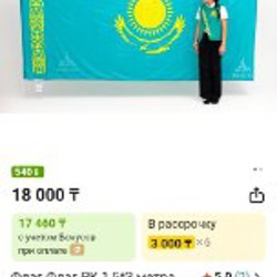 Флаг Республики Казахстан - фото 2