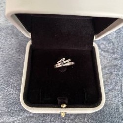 Кольцо серебро с фианитом - фото 1