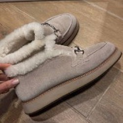 Замшевые лофферы зимние - фото 2