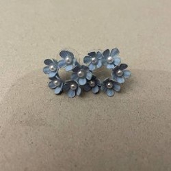 Сережки с большим цветком - фото 2