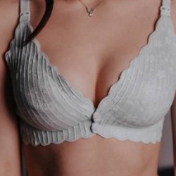 Бюстгальтер двусторонний с эффектом второй кожи для беременных и кормящих (Голубой) - фото 1