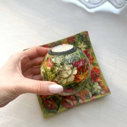 Подсвечник деревянный - фото 2