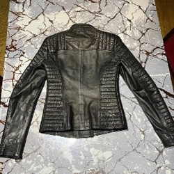 Кожаная куртка женская - фото 2