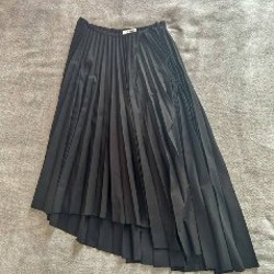 Асимметричная черная юбка - фото 2