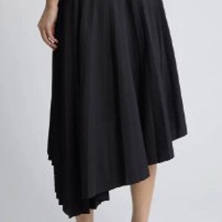 Асимметричная черная юбка - фото 4