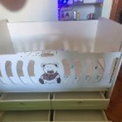 Детская кроватка с матрасом - фото 2