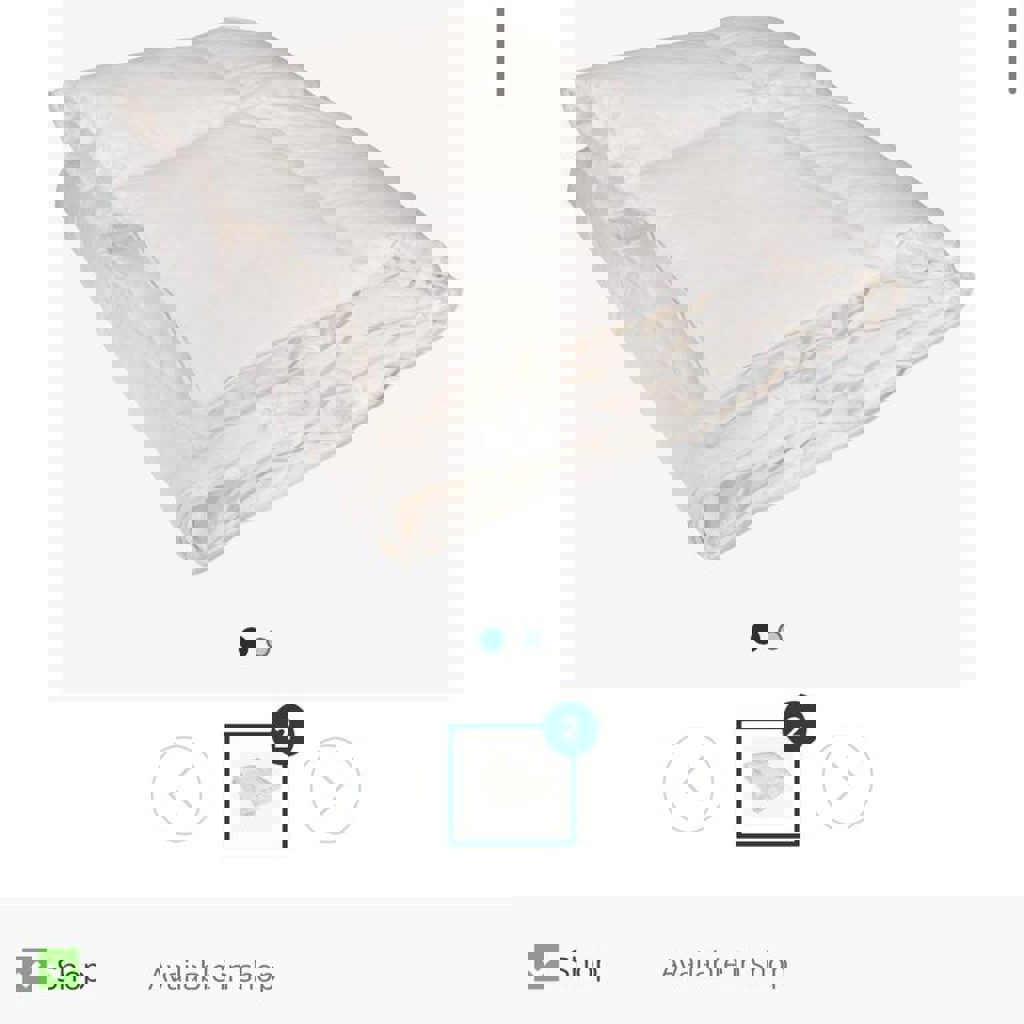 Двуслойное одеяло из гусиного пера