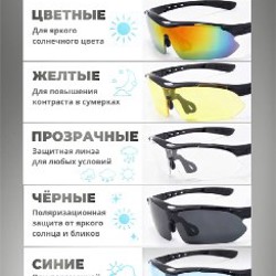 Черные спортивные очки - фото 2