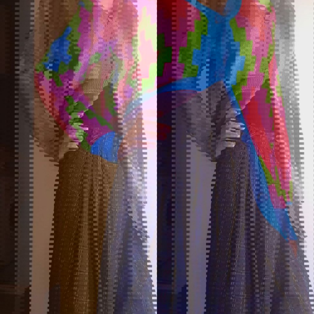 Кюлоты в шотландскую клетку