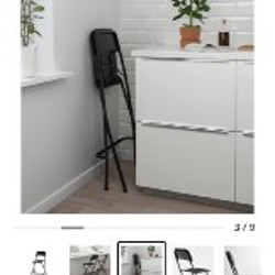 Высокий черный стул - фото 2