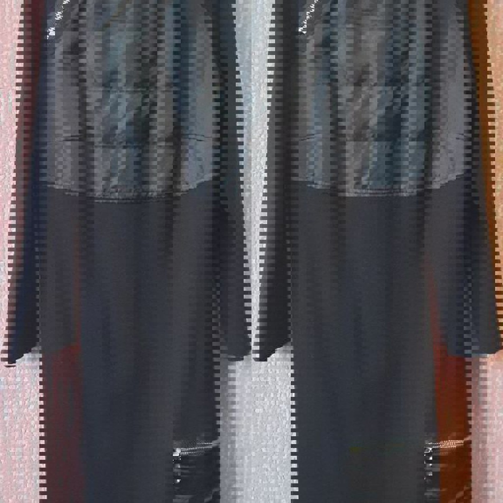 Синее трикотажное-травка