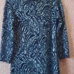 Синее трикотажное-травка - фото 2