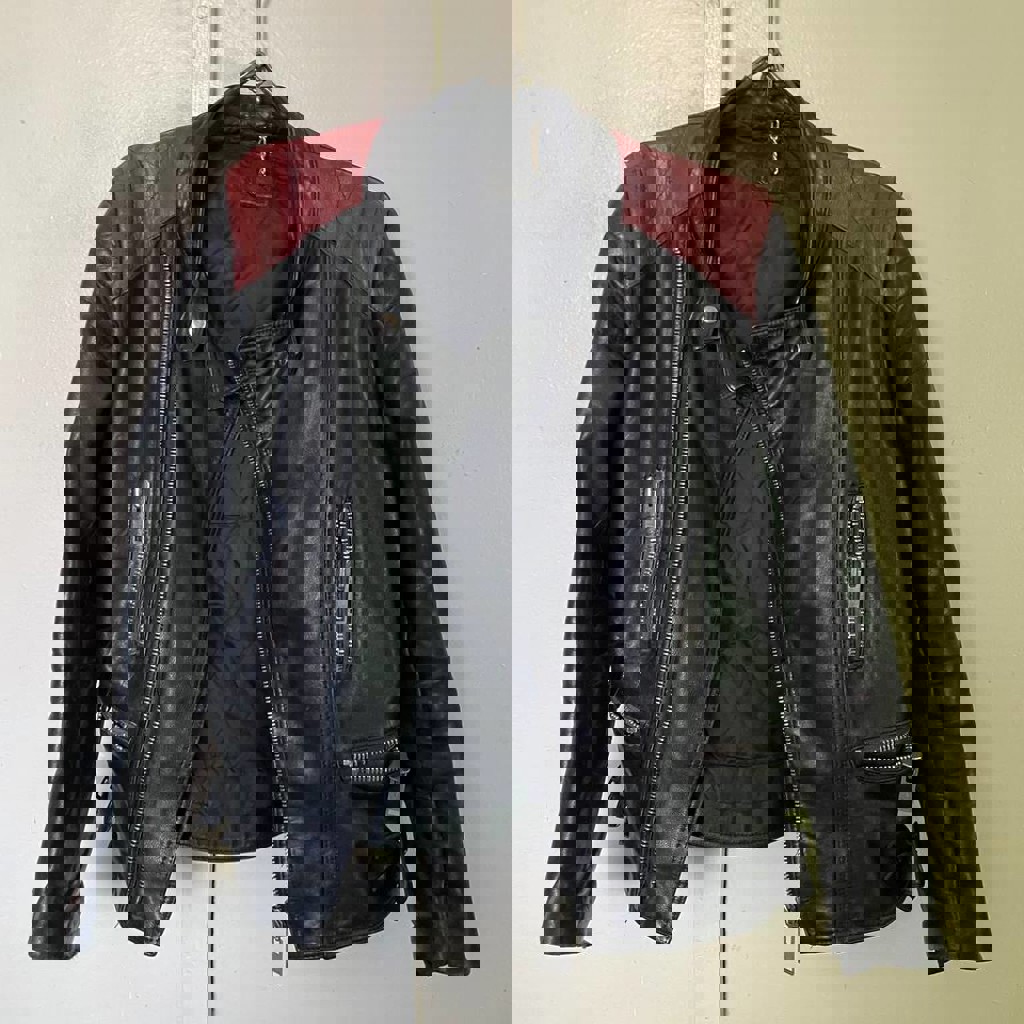 Куртка винтажная из кожи