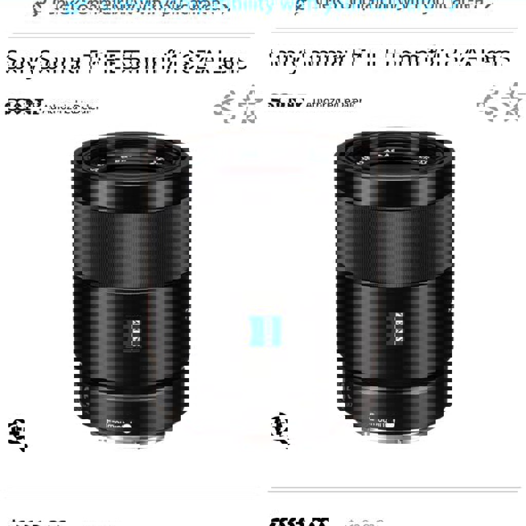 Sony Sonnar T* FE 55mm f/1.8 ZA