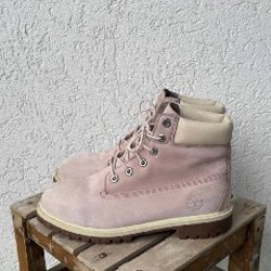 Тимберленды розовые - фото 4